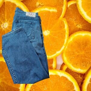 True Religion Ricky Relaxed Straight Leg Jeans Mens 36 Medium‎ Wash Blue